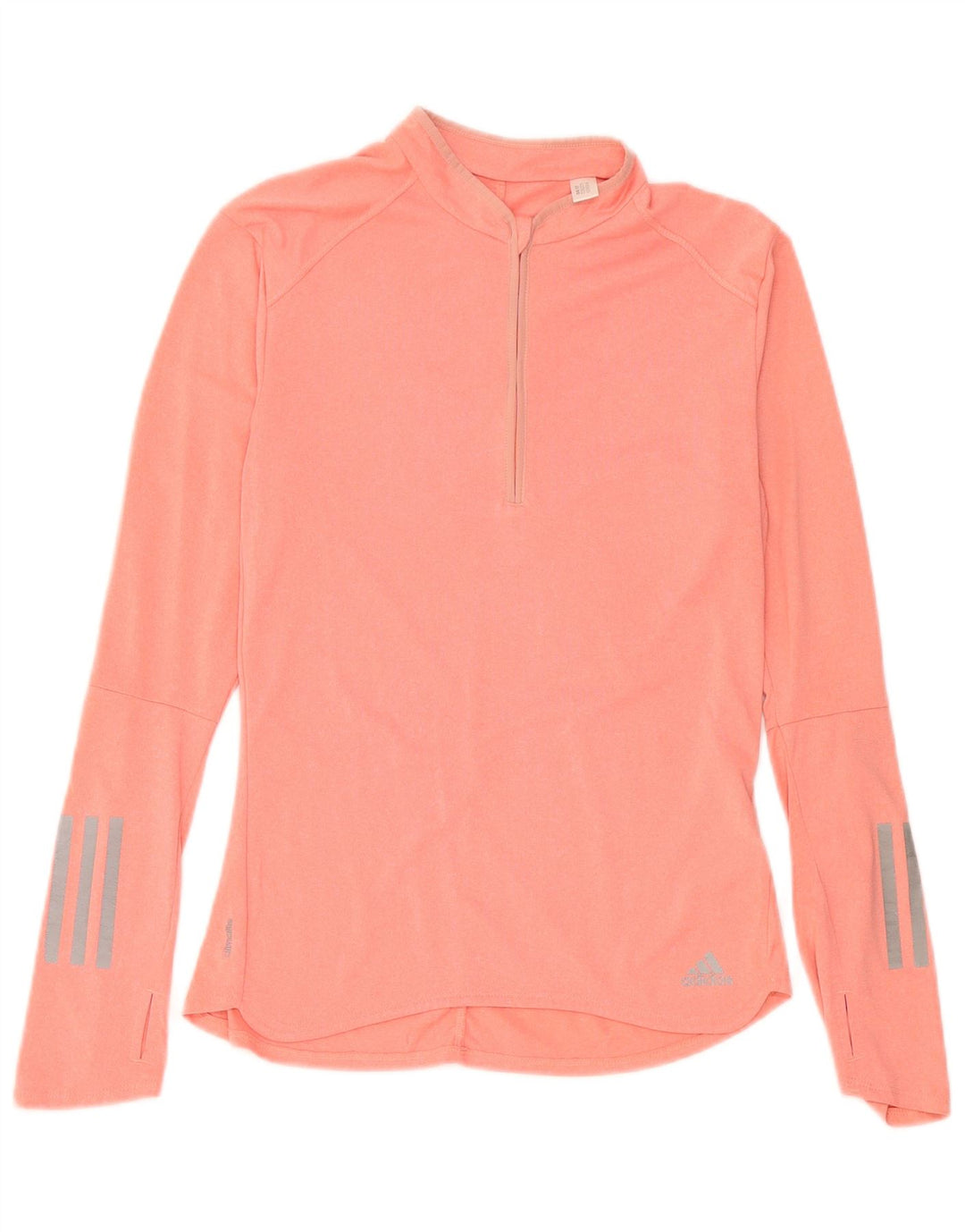 Женский топ Adidas Climalite с длинным рукавом, Великобритания, 8/10, маленький розовый, полиэстер