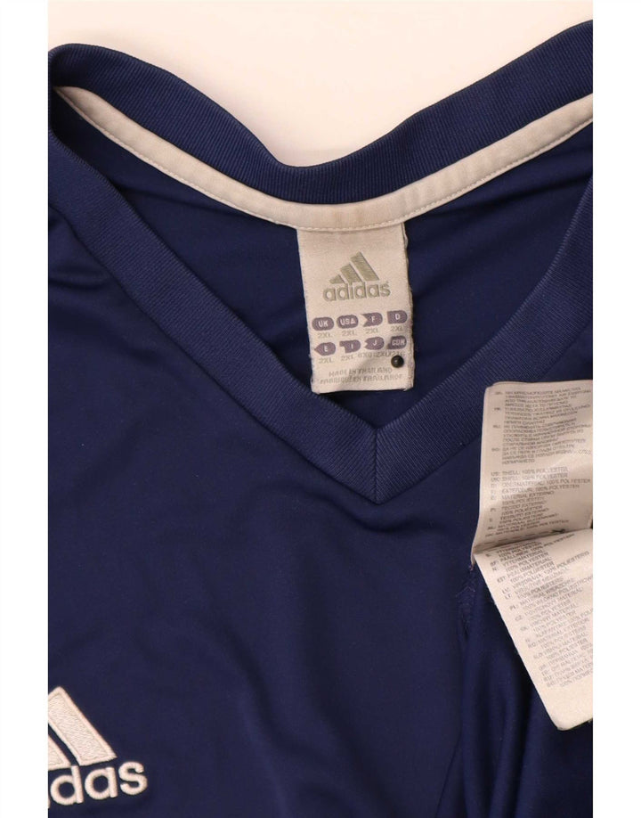 Мужская футболка Adidas Top 2XL Темно-синий полиэстер