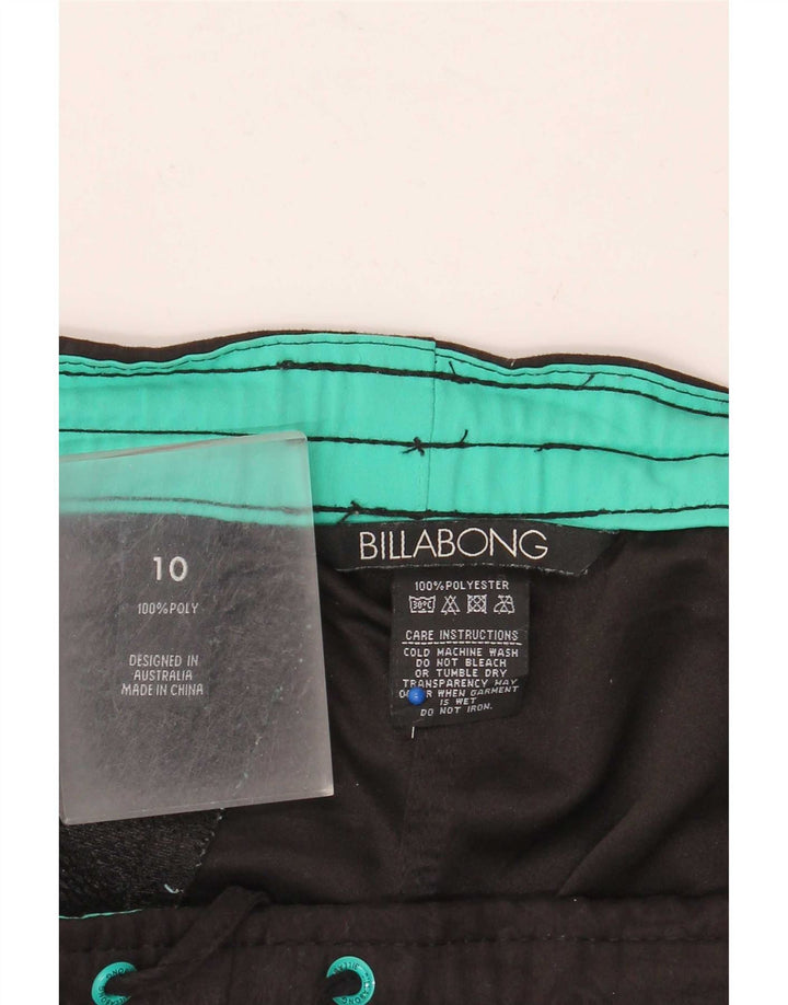 Женские шорты для плавания Billabong с рисунком, США 10, большие черные полиэстеровые шорты
