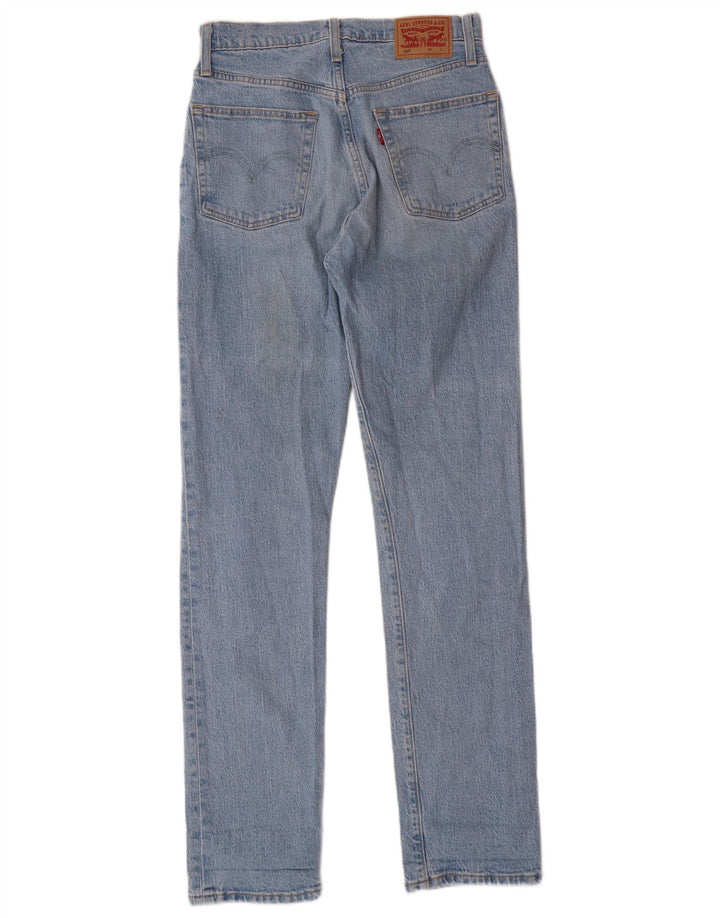 Женские прямые джинсы LEVI'S 501 W27 L32 Синие, хлопок