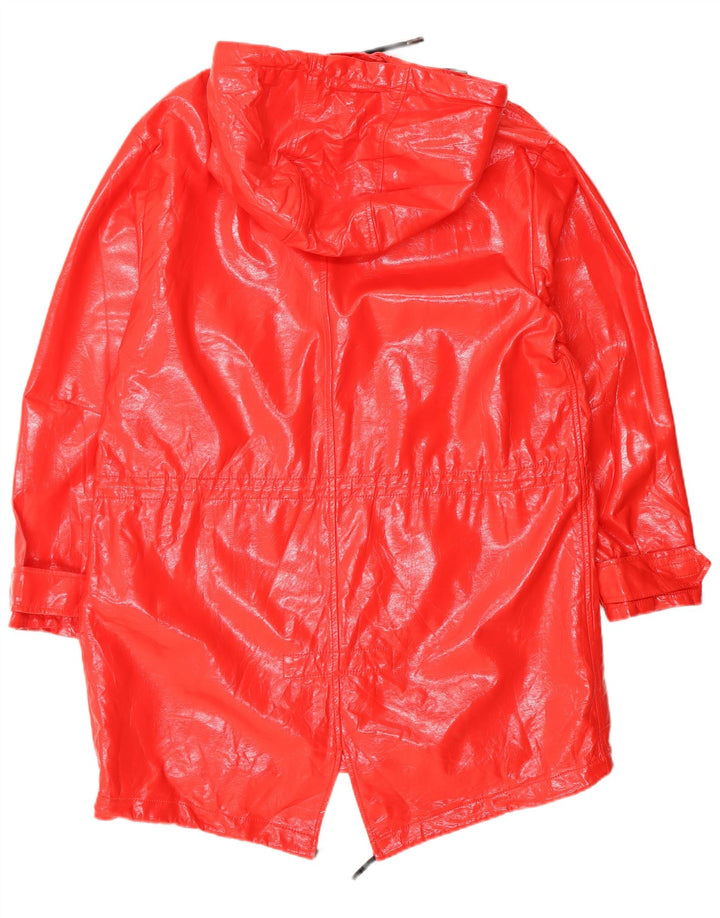 Женская дождевик с капюшоном Zara UK 10, маленький красный полиэтилен