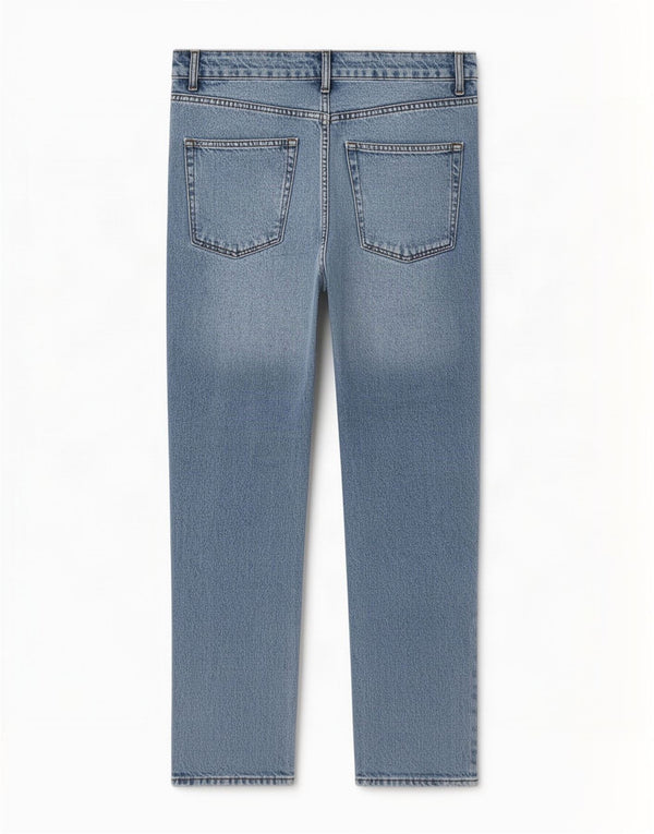 Женские зауженные джинсы Topshop с высокой талией для мам W30 L27, синий хлопок