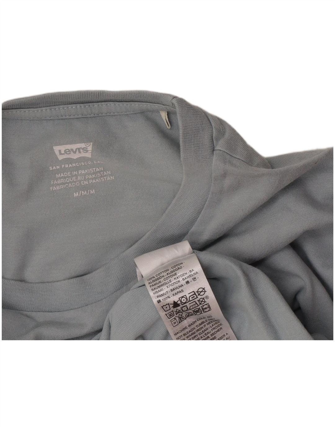 Женская укороченная футболка с рисунком Levi's Top UK 14, средний серый хлопок