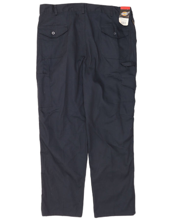 Мужские прямые брюки-карго Dickies W40 L31 темно-синие из полиэстера