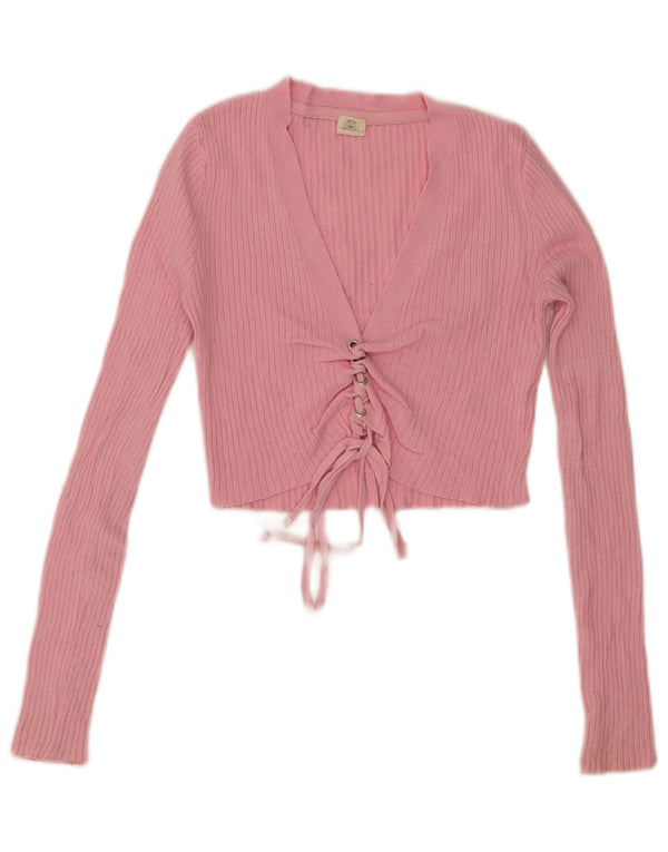 Женский укороченный кардиган Urban Outfitters UK 6 XS Розовый вискоза