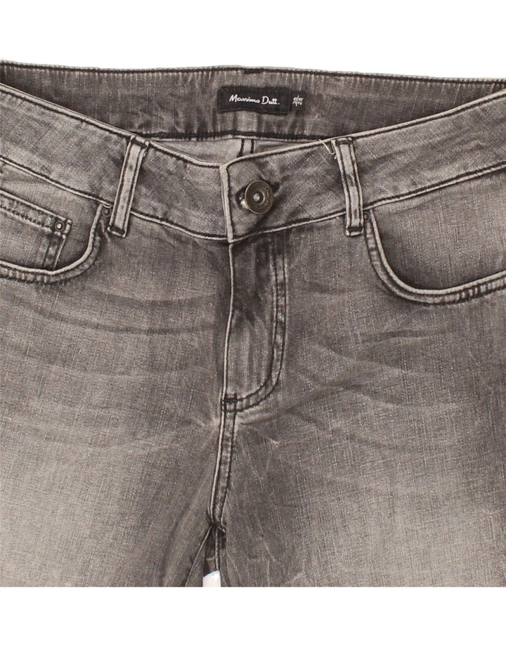 MASSIMO DUTTI Womens Denim Shorts EU 38 Small W28  Grey Cotton Vintage Massimo Dutti and Second-Hand Massimo Dutti from Messina Hembry 
