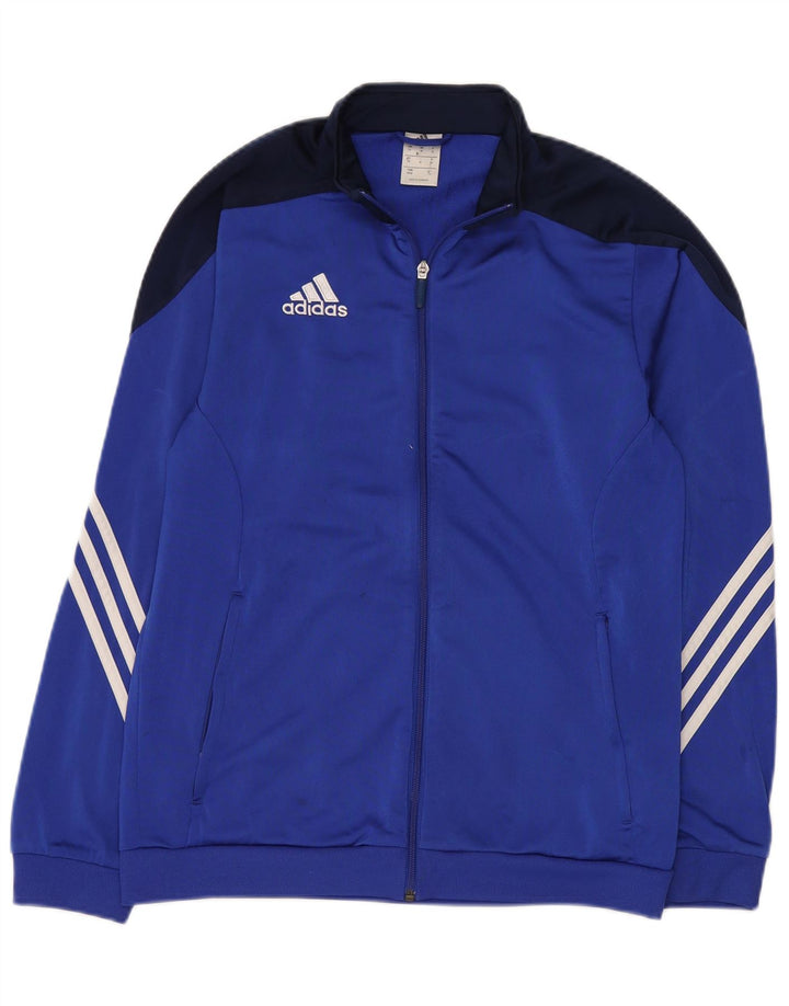 Мужской спортивный костюм Adidas, верхняя куртка, средний синий полиэстер