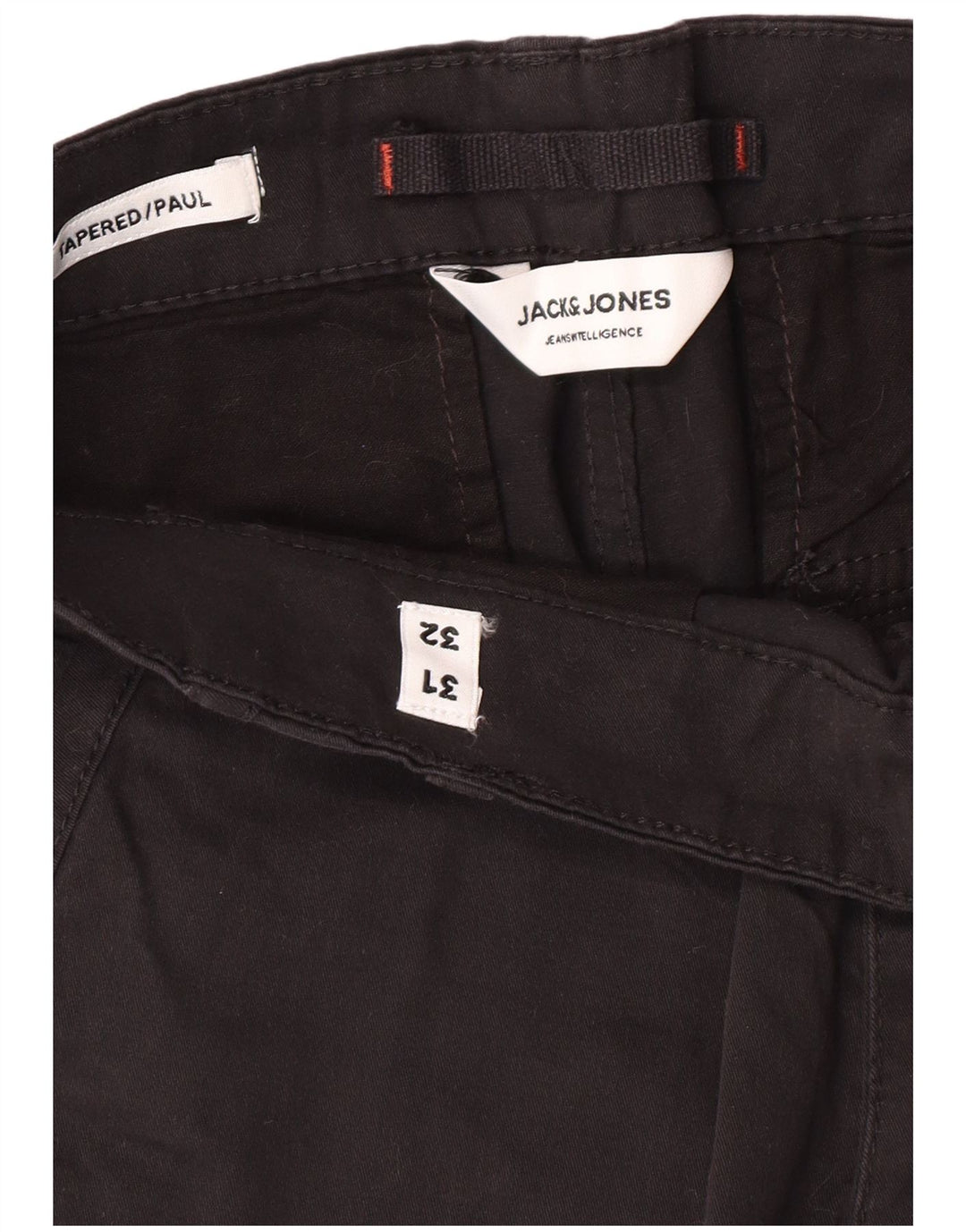Мужские брюки-карго JACK & JONES Paul W31 L32, черные хлопковые классические