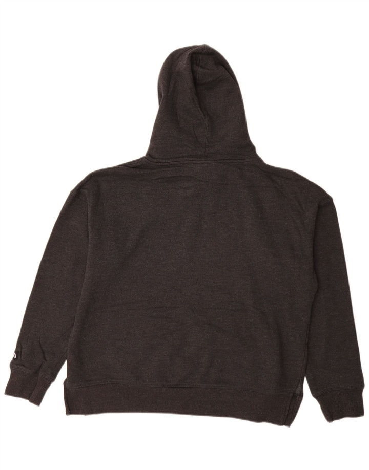 Женский джемпер с капюшоном Reebok Oversized с рисунком UK 14, средний серый хлопок