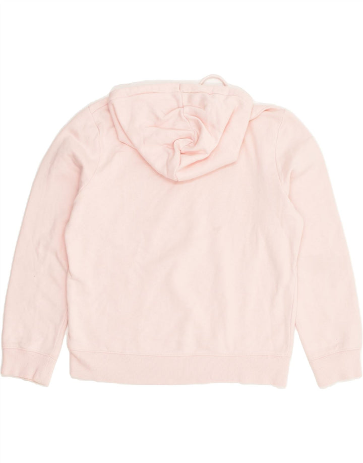 FILA Womens Graphic Hoodie Jumper UK 12 Medium Pink Cotton | Vintage Fila | Thrift | Second-Hand Fila | Used Clothing | Messina Hembry 