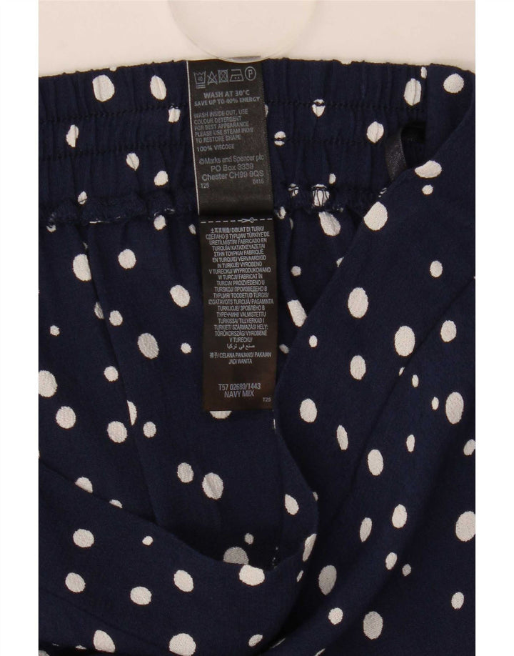 Женские шорты-бермуды Marks & Spencer UK 12 Medium W32 Темно-синие в пятнистый цвет