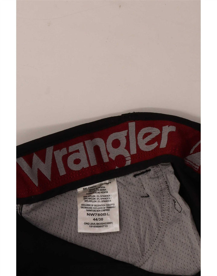 Мужские прямые брюки-карго Wrangler W44 L30, черный нейлон