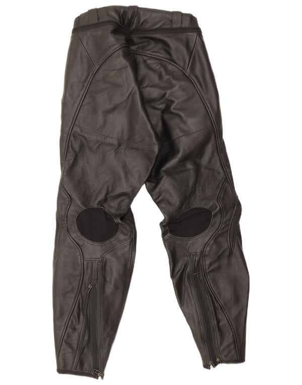 Мужские кожаные мотобрюки Dainese, размер 52, средние W32 L29, черные