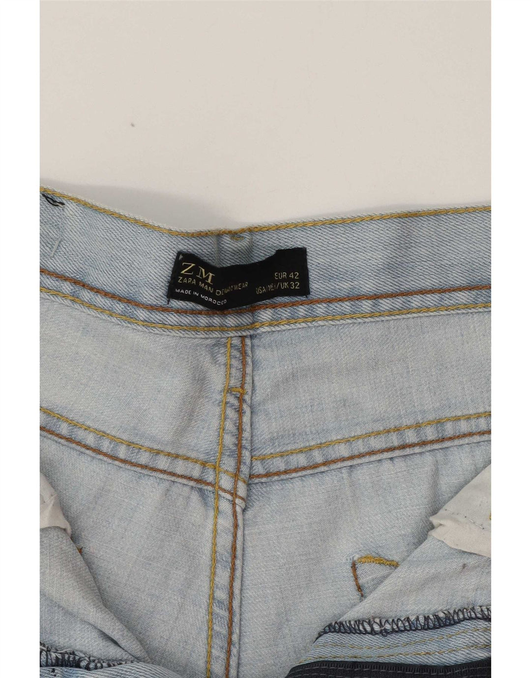 Мужские прямые джинсы Zara EU 42, большие W32 L32, синие