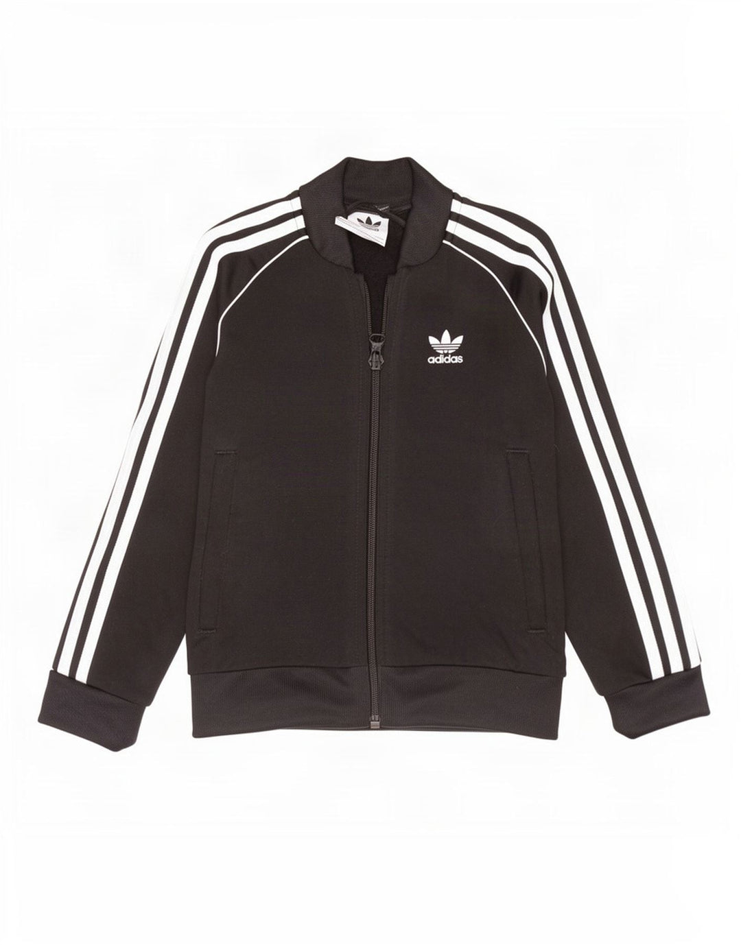 Спортивный костюм Adidas для девочек, верхняя куртка 5-6 лет, черный полиэстер