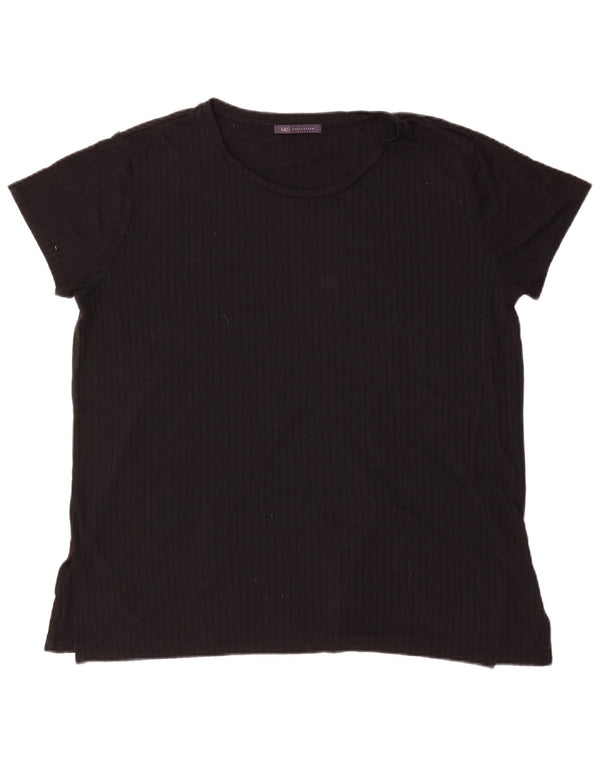 Женская футболка Marks & Spencer Top UK 18 XL Черная вискоза