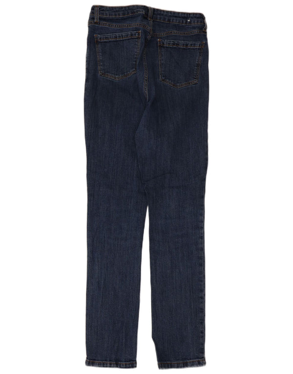 Женские узкие джинсы John Lewis UK 10, маленькие W28 L29, синие, хлопок