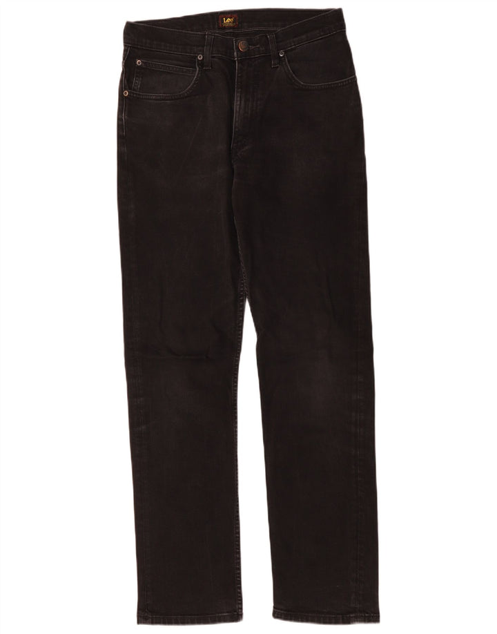 Мужские прямые джинсы Lee Brooklyn W30 L32, черный хлопок