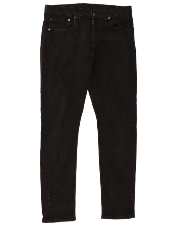 Мужские зауженные джинсы Levi's 512 W34 L32, черный хлопок