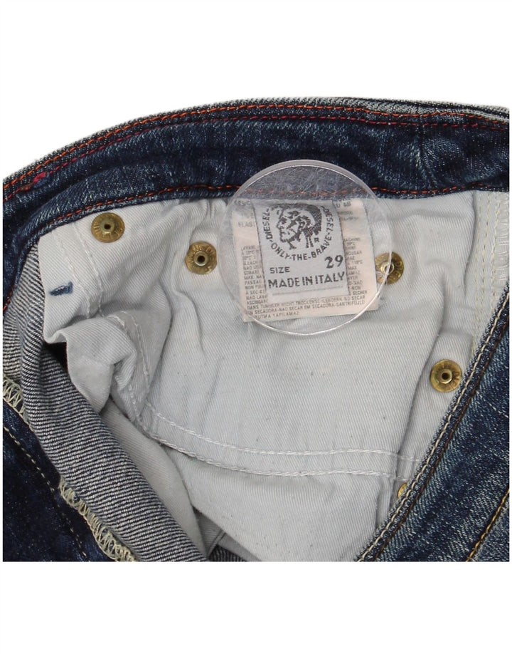 Женские прямые джинсы DIESEL W29 L33, синий хлопок