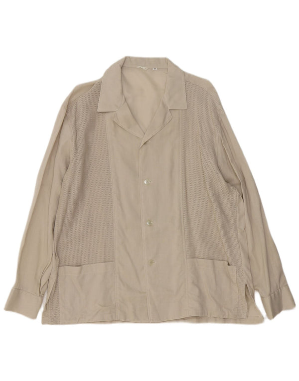 Винтажная мужская рубашка-рубашка IT 54 XL зеленая