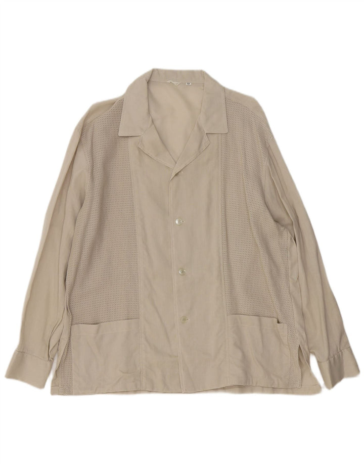 Винтажная мужская рубашка-рубашка IT 54 XL зеленая