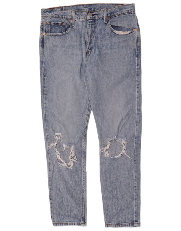Мужские зауженные зауженные джинсы Levi's 512 W33 L30 синие, хлопок