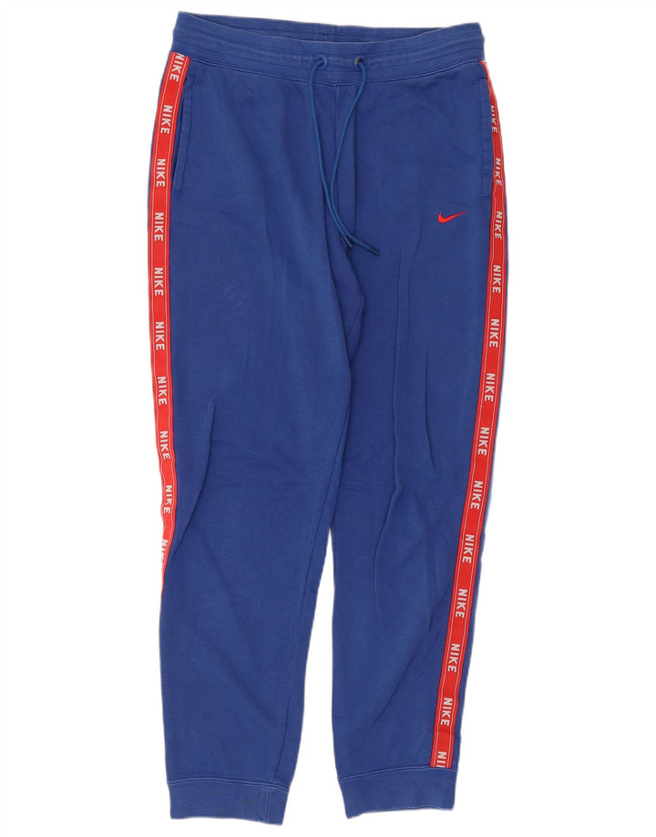 Мужские спортивные брюки Nike с графическим рисунком, джоггеры, средний синий, с цветными блоками