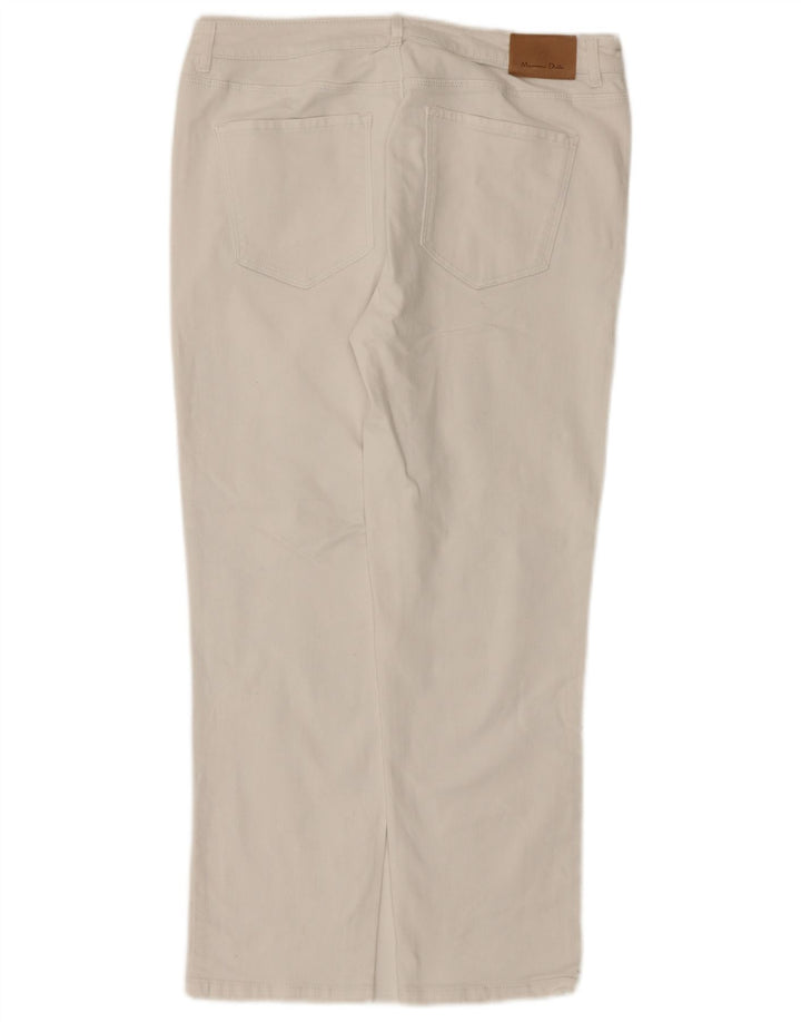 Женские прямые джинсы Massimo Dutti EU 42, большие W32 L26, белые