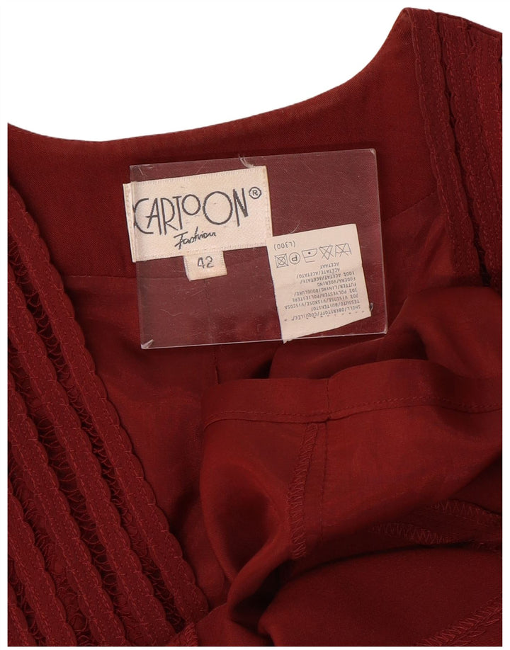 Женский пиджак на 7 пуговицах CARTOON IT 42 Средний Красный Вискоза
