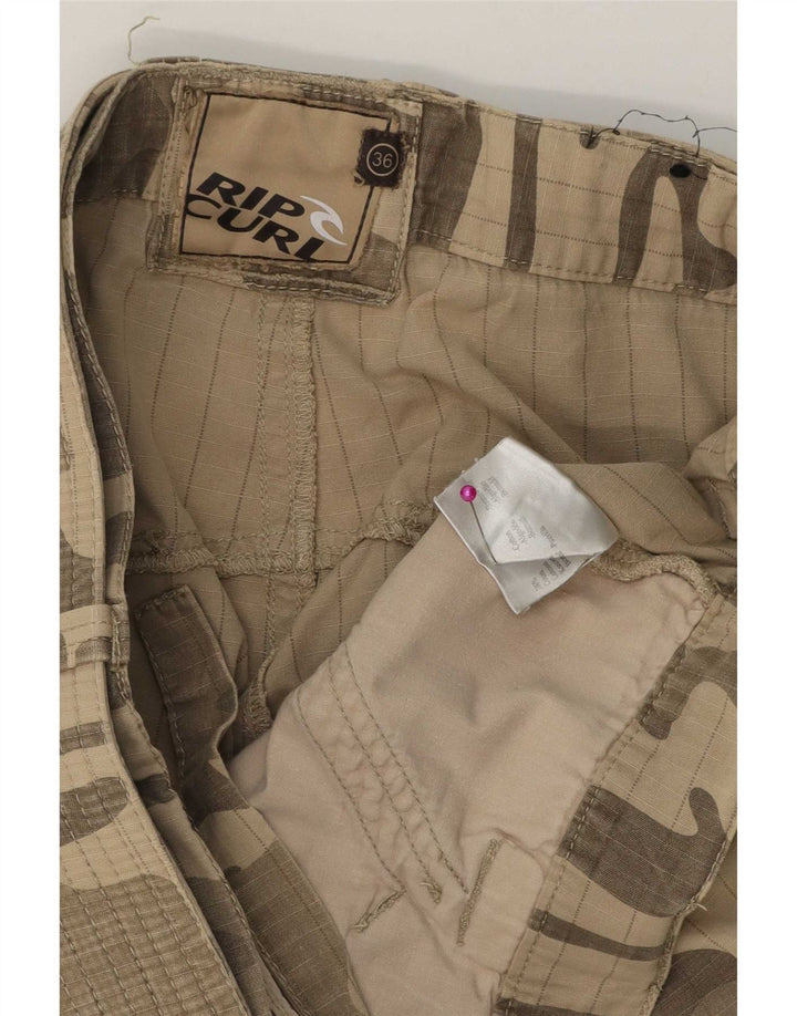 Мужские шорты-карго Rip Curl W36, большие, бежевые, камуфляжные, хлопковые