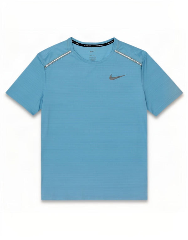 Мужская футболка Nike Dri Fit из полиэстера с большой синей полоской