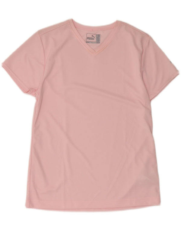 Женская футболка Puma Top UK 12, средний розовый полиэстер