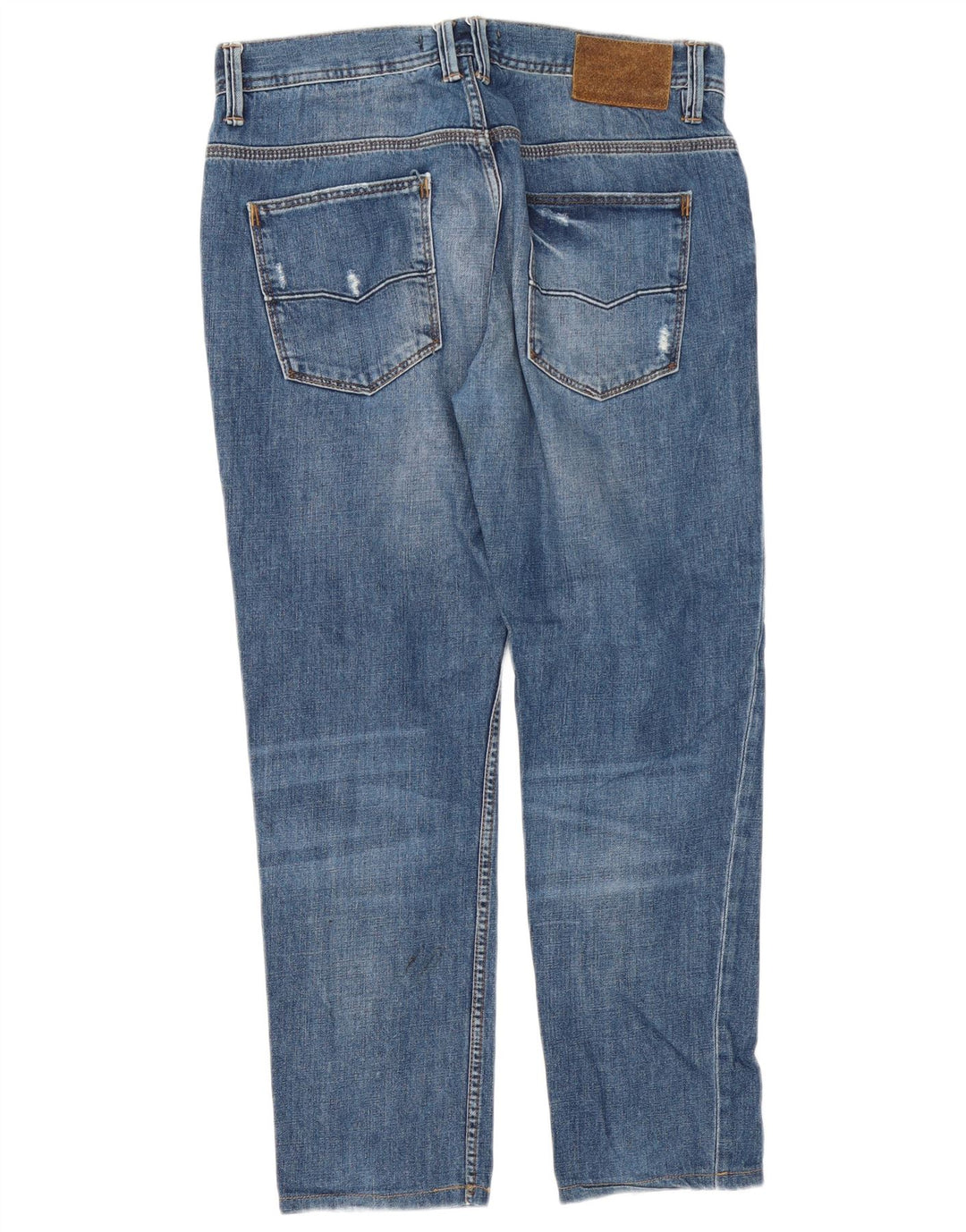 Мужские зауженные джинсы Zara EU 42, большие W32 L28, синие