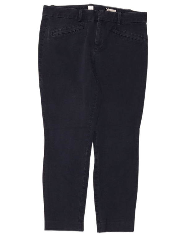 Женские укороченные брюки скинни Gap UK 10, маленькие W32 L25, темно-синие, хлопок