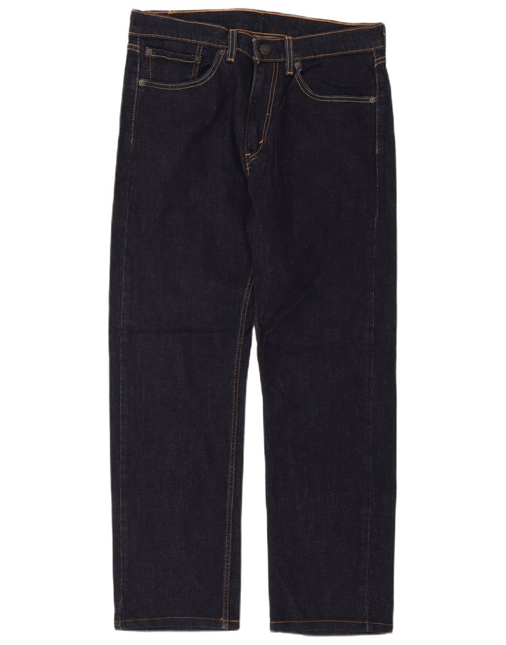 Мужские прямые джинсы Levi's W32 L32 темно-синие, хлопок