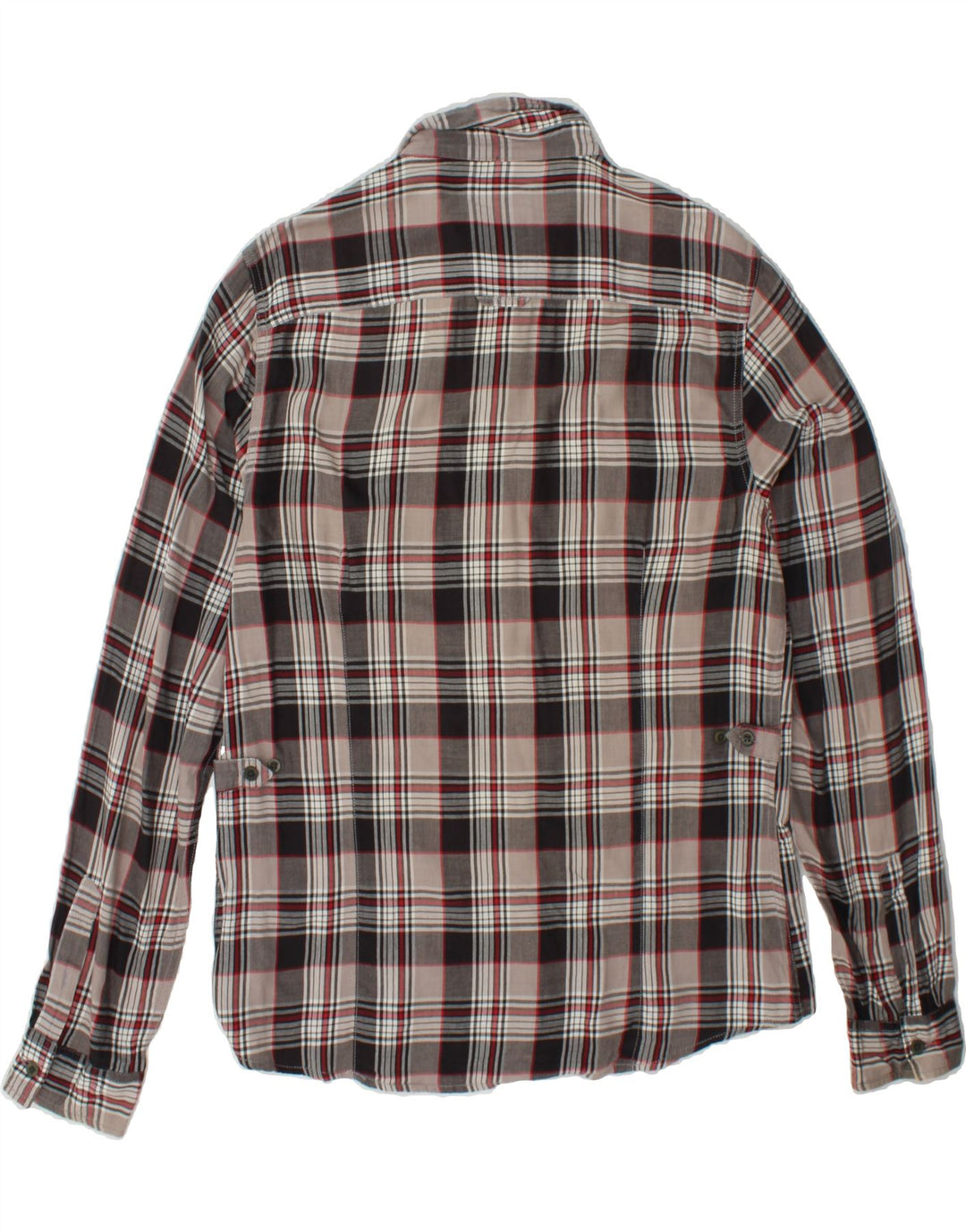GUESS Mens Slim Fit Shirt Size 40 Medium Grey Check Cotton Vintage Guess and Second-Hand Guess from Messina Hembry 