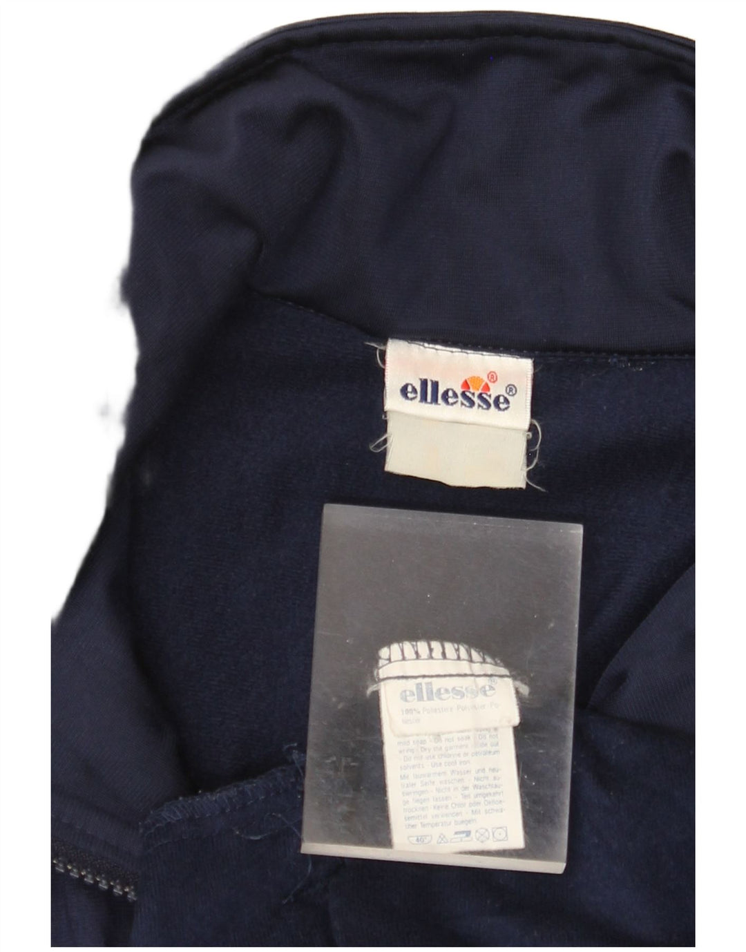 ELLESSE Мужской спортивный костюм с графическим рисунком, верхняя куртка, большой темно-синий полиэстер