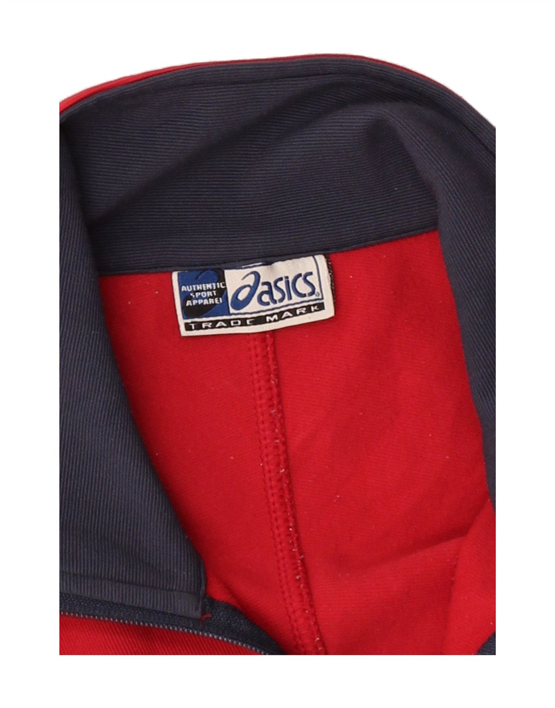 ASICS Mens Tracksuit Top Jacket Large Red Vintage Asics and Second-Hand Asics from Messina Hembry 