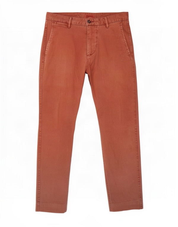 Мужские прямые брюки-чиносы Dockers W30 L28, коричневые, хлопковые