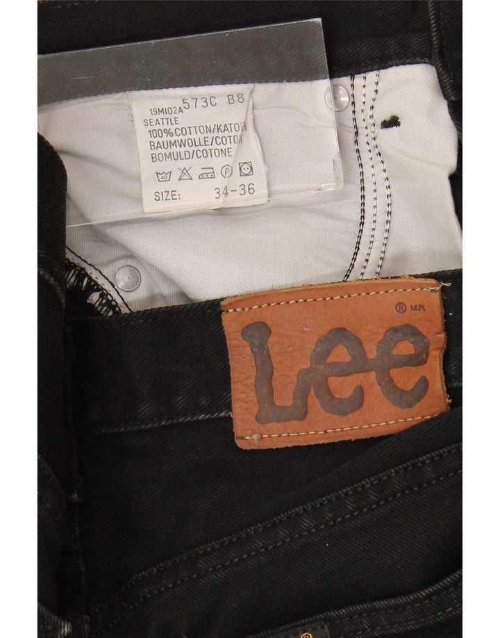 Мужские прямые джинсы LEE Seattle W34 L33, черный хлопок