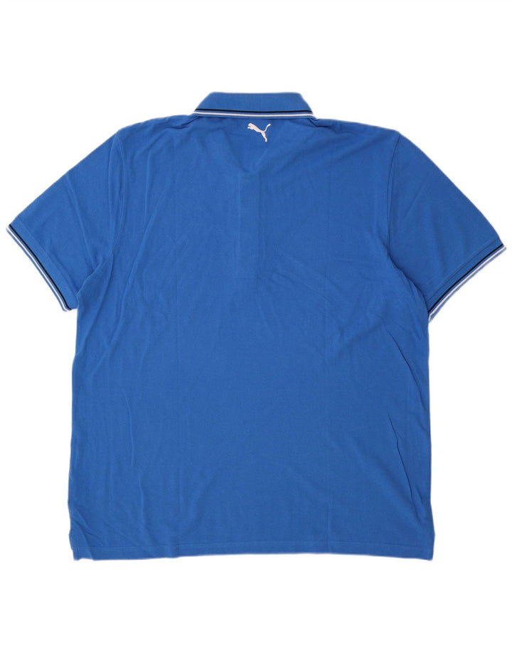 PUMA Mens Polo Shirt XL Blue