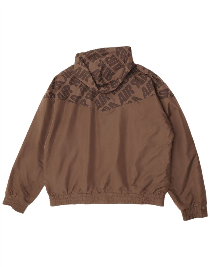 Мужская двусторонняя куртка с капюшоном Nike UK 45/47 XL, коричневый полиэстер