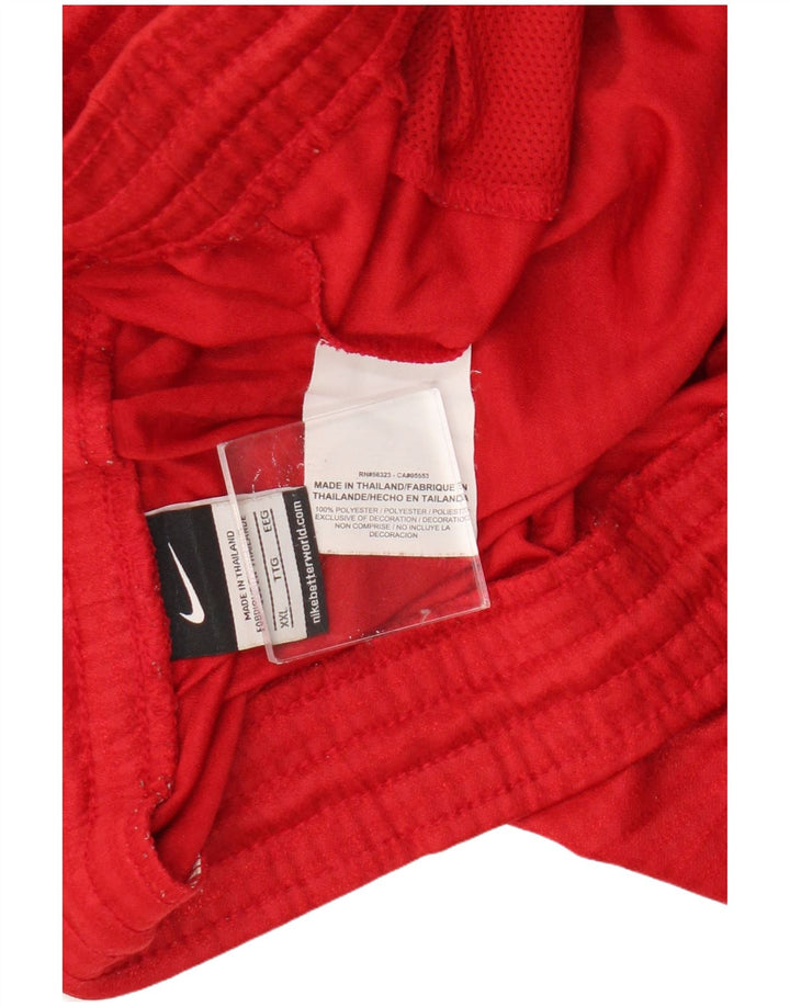 Мужские спортивные шорты Nike 2XL, красный полиэстер