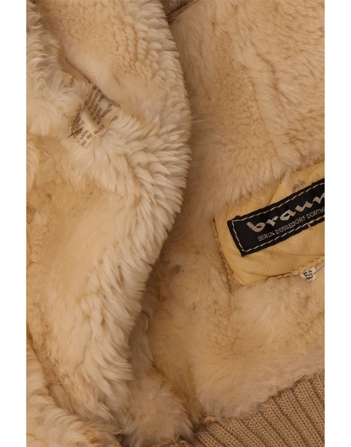 Мужская куртка-шерпа VINTAGE IT 56 3XL Бежевая шерсть