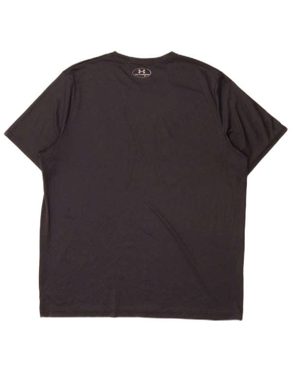 Мужская футболка с рисунком Under Armour Heat Gear, черный, 2XL