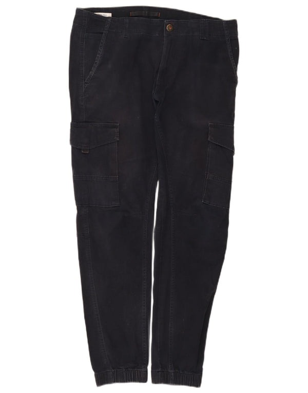 Мужские брюки-карго Jack & Jones W34 L28, темно-синие, хлопок