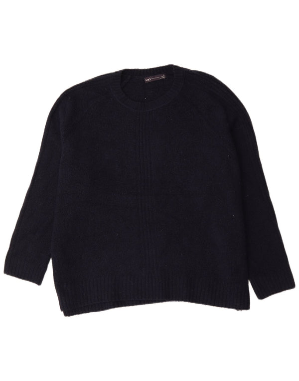 Женский джемпер с круглым вырезом Marks & Spencer UK 18 XL Темно-синий