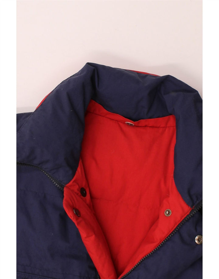 INDUSTRIAL STARTER Mens Reversible Padded Jacket UK 36 Small Navy Blue Vintage Industrial Starter and Second-Hand Industrial Starter from Messina Hembry 