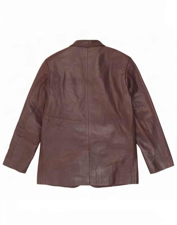 Мужской кожаный пиджак с 3 пуговицами Ben Sherman UK 38 средний коричневый